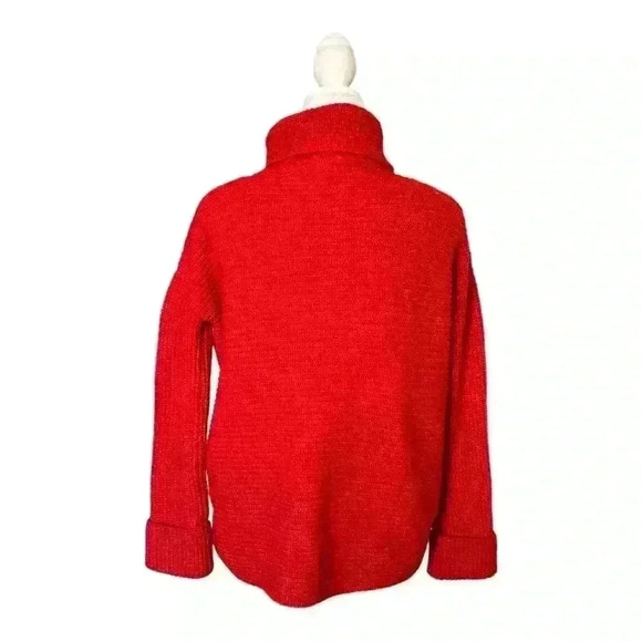 Anthropologie Pilcro Oversized Soft Cozy Red Knit Sweater Women's XS - Picture 5 of 8